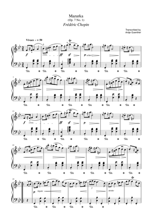Mazurka Op. 7 No. 1