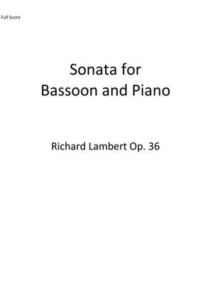 Book cover for Sonata for Bassoon and Piano