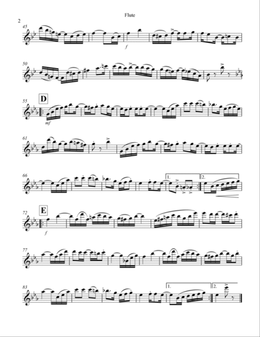 Joplin - “Weeping Willow” (for Woodwind Quartet) Woodwind Quartet scores gallery preview page 6