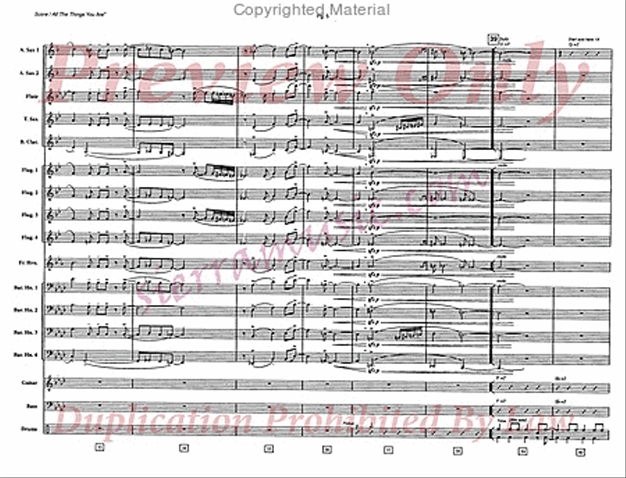 All The Things You Are Jazz Ensemble scores gallery preview page 6