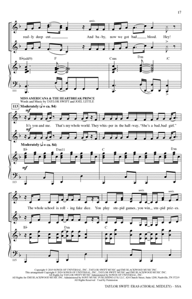 Taylor Swift: Eras (Choral Medley) (arr. Mark Brymer)