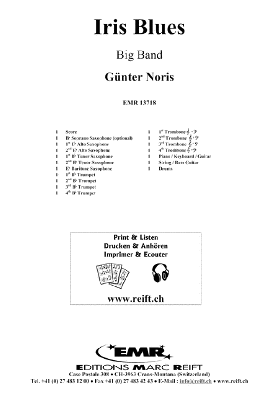 Iris Blues Big Band scores gallery preview page 2