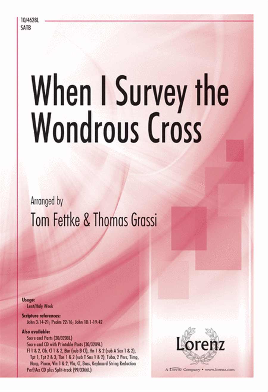 When I Survey the Wondrous Cross 4-Part scores gallery preview page 1