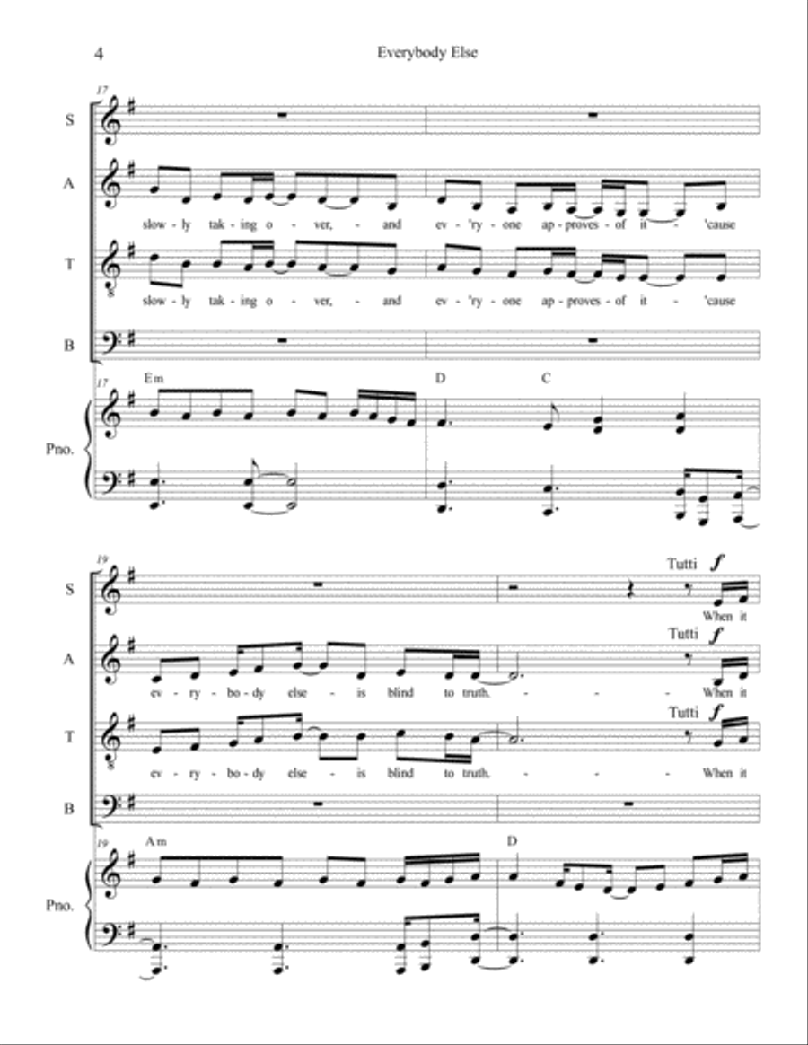 Everybody Else Voice scores gallery preview page 4