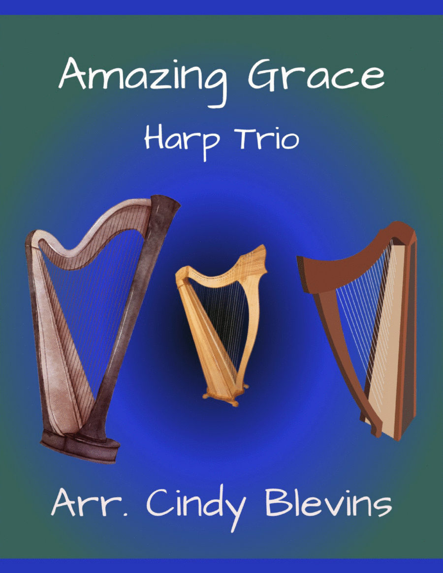 Amazing Grace, for Harp Trio image number null