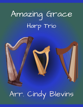 Book cover for Amazing Grace, for Harp Trio