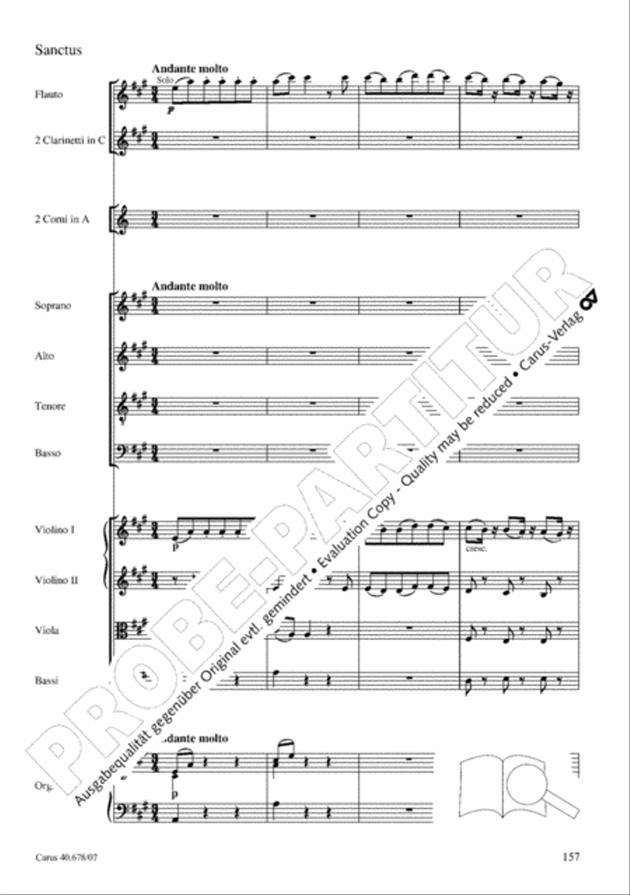 Missa pastoralis bohemica 4-Part scores gallery preview page 170