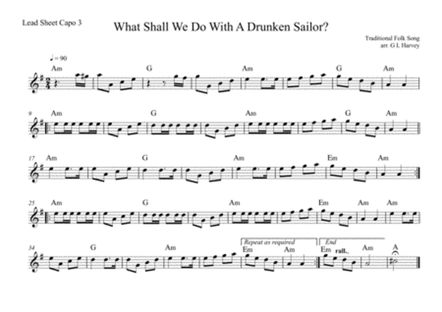 What Shall We Do With A Drunken Sailor? (Flexible Ensemble) image number null