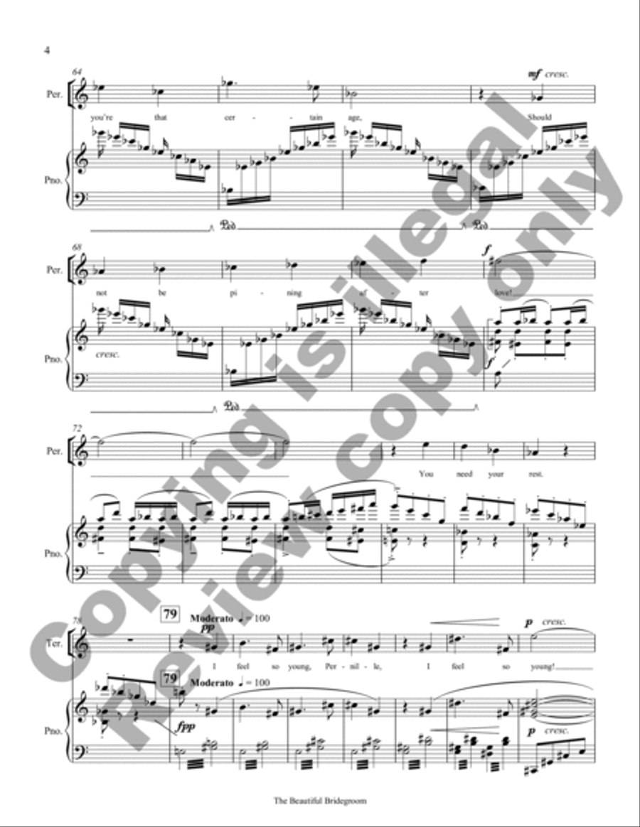 The Beautiful Bridegroom (Piano/Vocal Score) Choir scores gallery preview page 11
