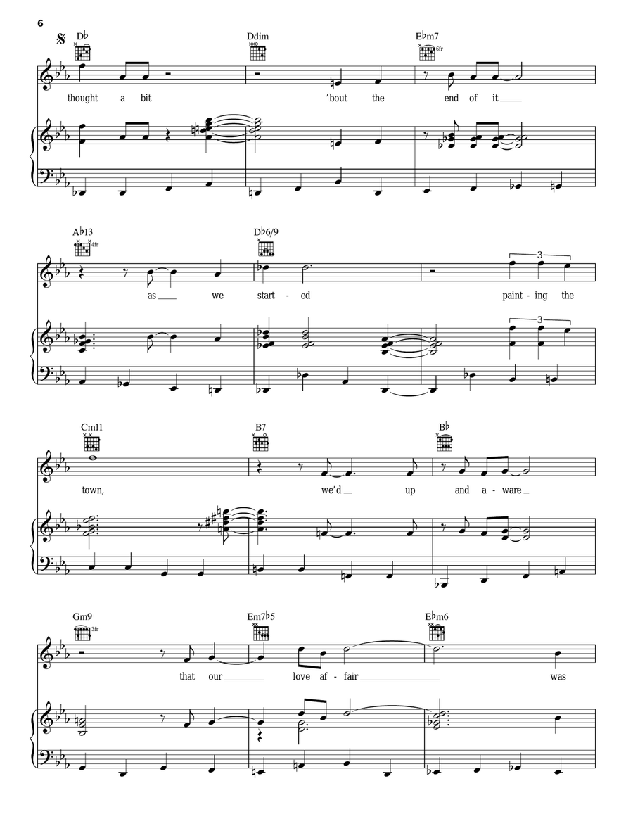 Just One Of Those Things Piano, Vocal, Guitar scores gallery preview page 6