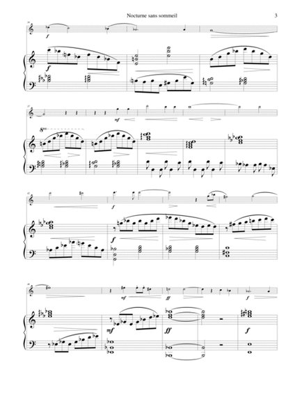 Nocturne sans Sommeil (Sleepless Nocturne) for violin and piano image number null