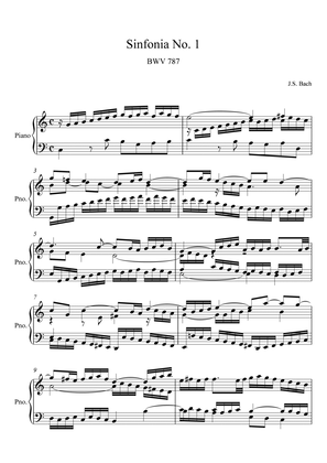 Book cover for Bach Sinfonia No. 1-15 BWV 787-801