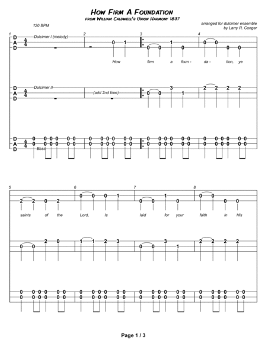 How Firm a Foundation (ensemble) Small Ensemble scores gallery preview page 3