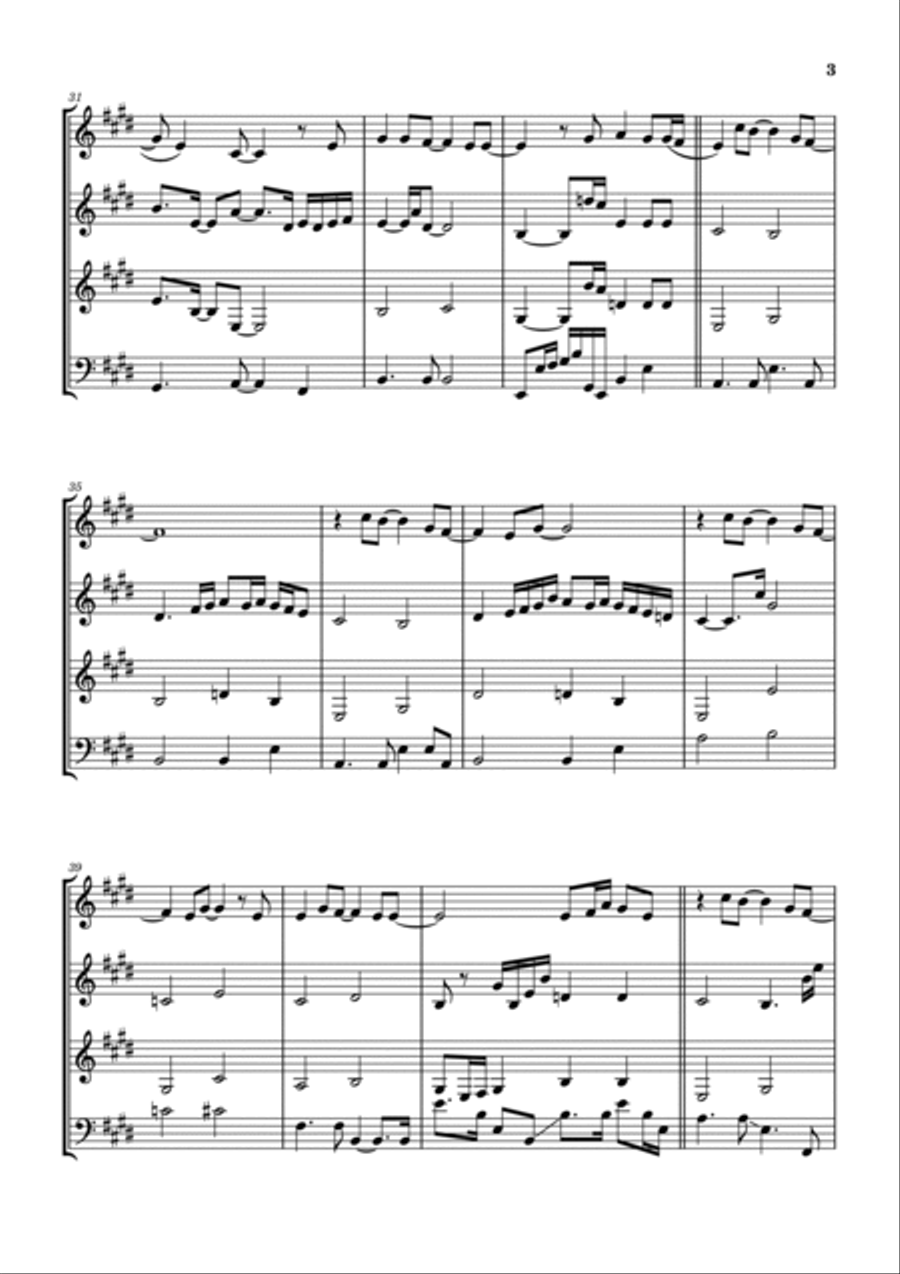 He Knows My Name Woodwind Quartet scores gallery preview page 4