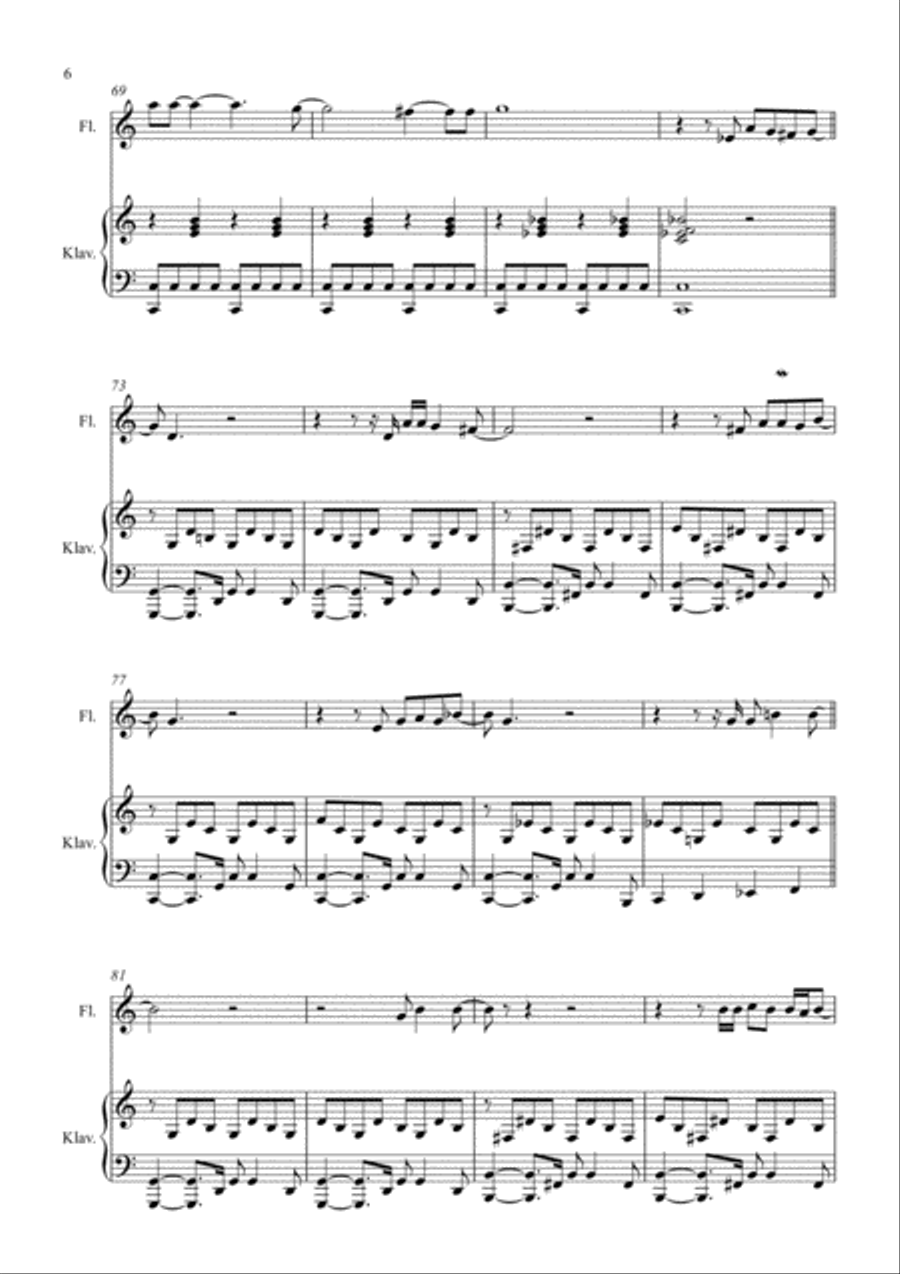 Creep Flute Solo scores gallery preview page 6