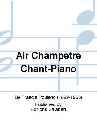 Air Champetre Chant-Piano