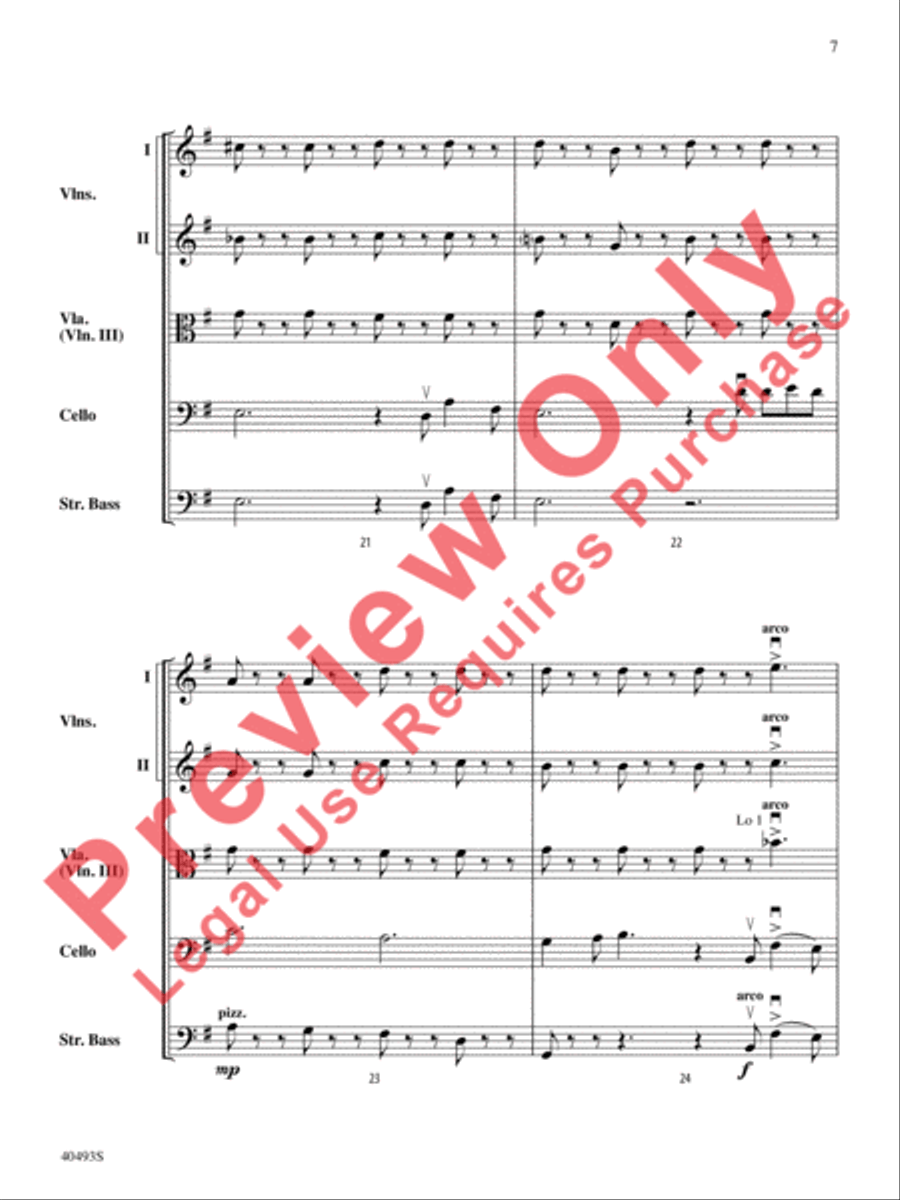 Christmas Toys on Parade String Orchestra scores gallery preview page 8