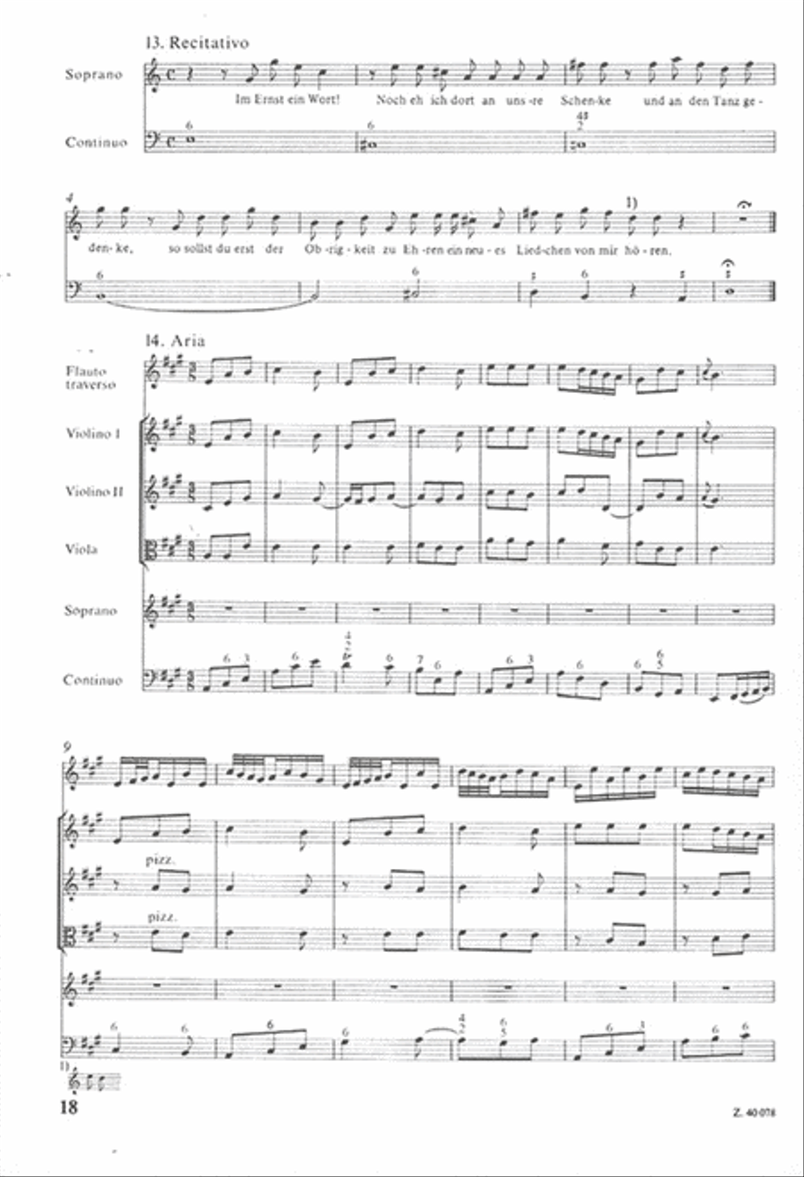 Kantate Nr. 212 (Mer hahn en neue Oberkeet) Choir scores gallery preview page 3