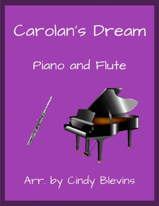 Book cover for Carolan's Dream, for Piano and Flute