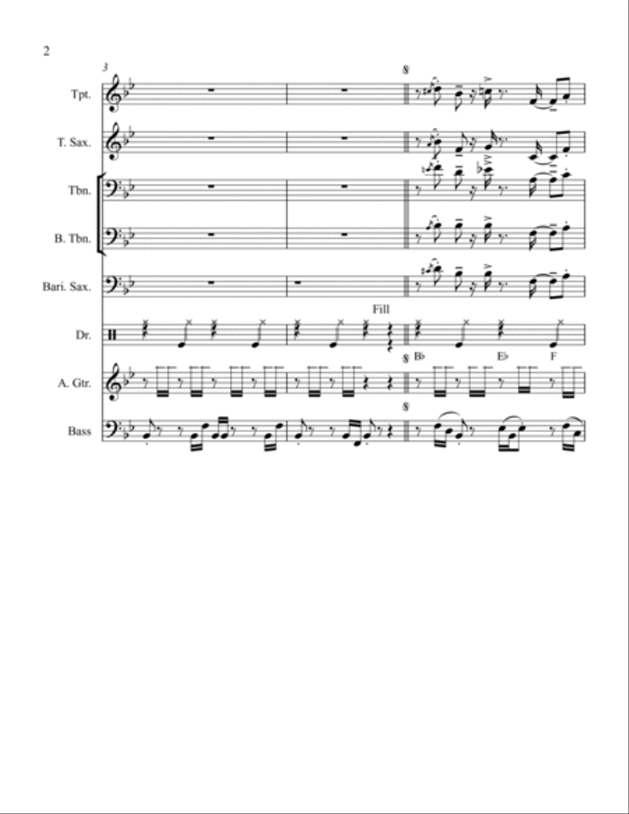 Reggae#2 Reggae#2 Jazz Ensemble scores gallery preview page 2