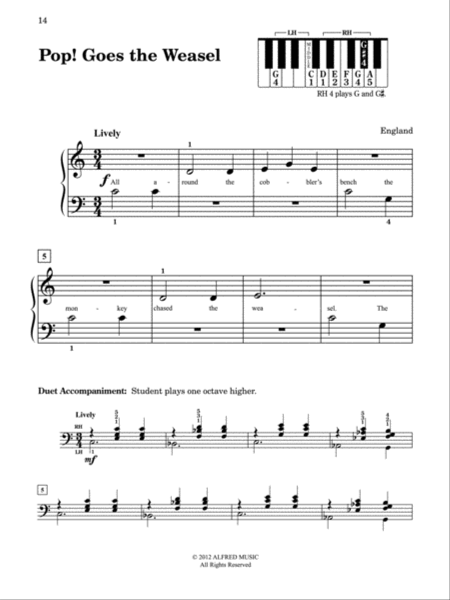 First Book of Favorites Easy Piano scores gallery preview page 3