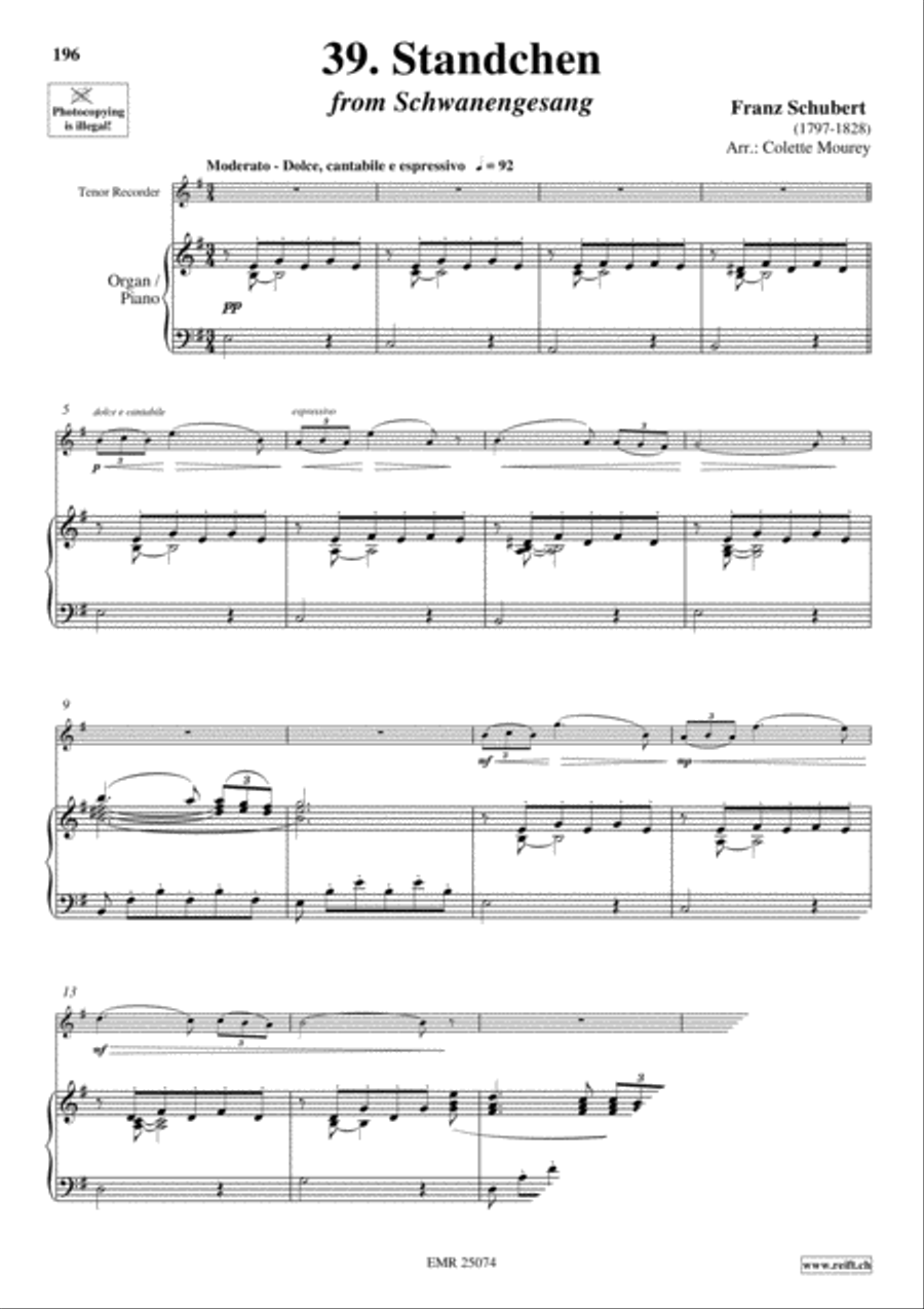 40 Greatest Classic Hits Vol. 4 Tenor Recorder scores gallery preview page 11