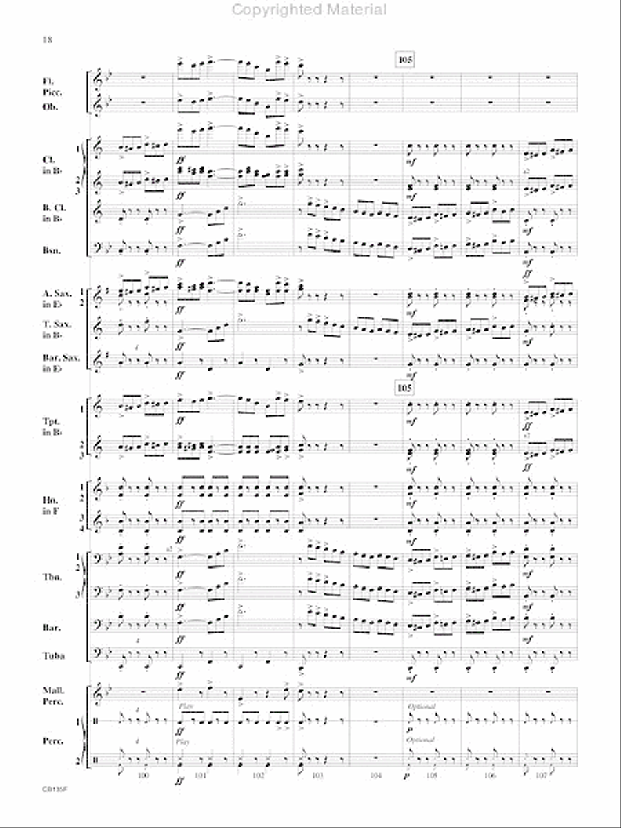 The President's March Concert Band scores gallery preview page 19