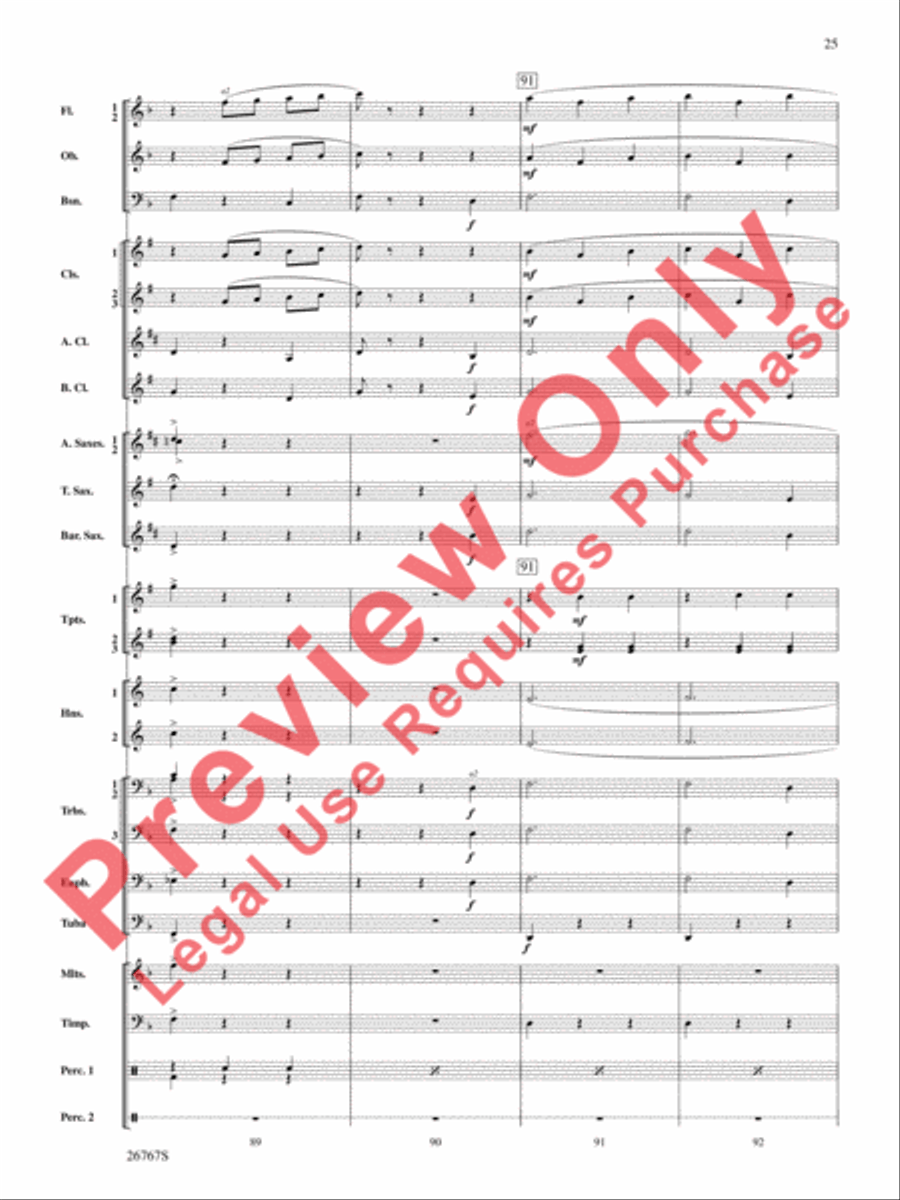 Variations on Ding Dong the Witch Is Dead (from The Wizard of Oz) Concert Band scores gallery preview page 26