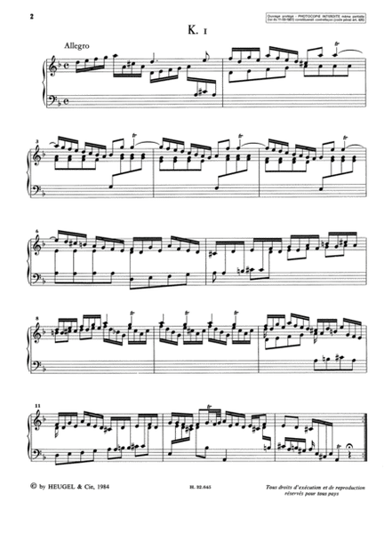 Oeuvres Completes Pour Clavier Volume 1 Sonates K1 A K52 (lp31)
