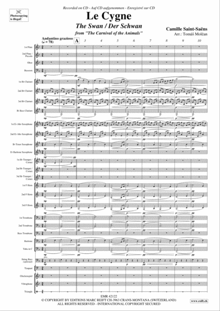 Le Cygne Concert Band scores gallery preview page 3