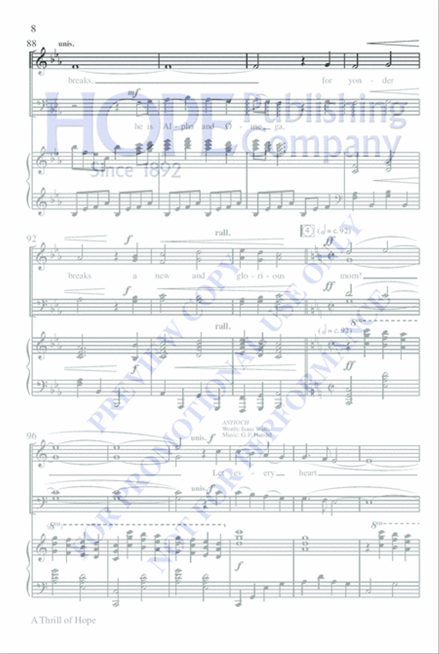 A Thrill of Hope Choir scores gallery preview page 12
