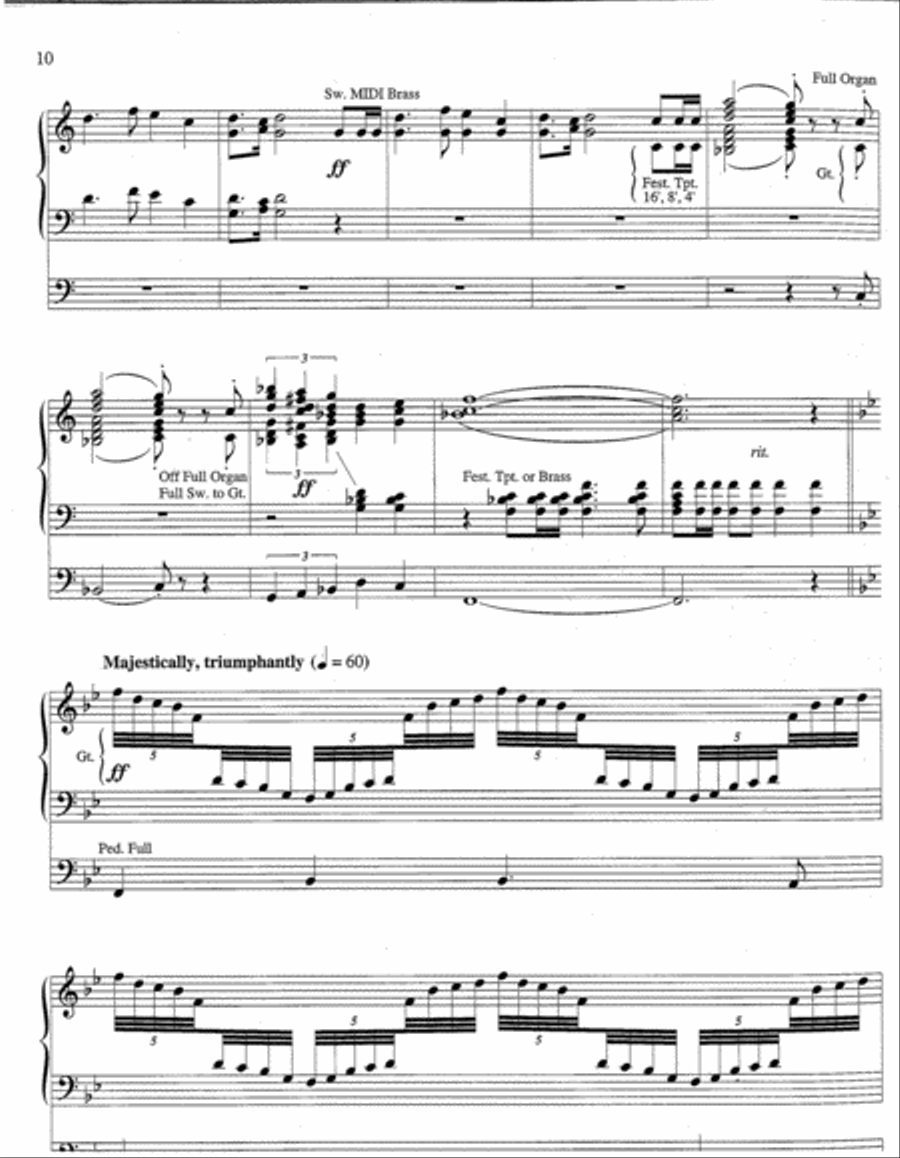Two Festive Christmas Settings Organ scores gallery preview page 4