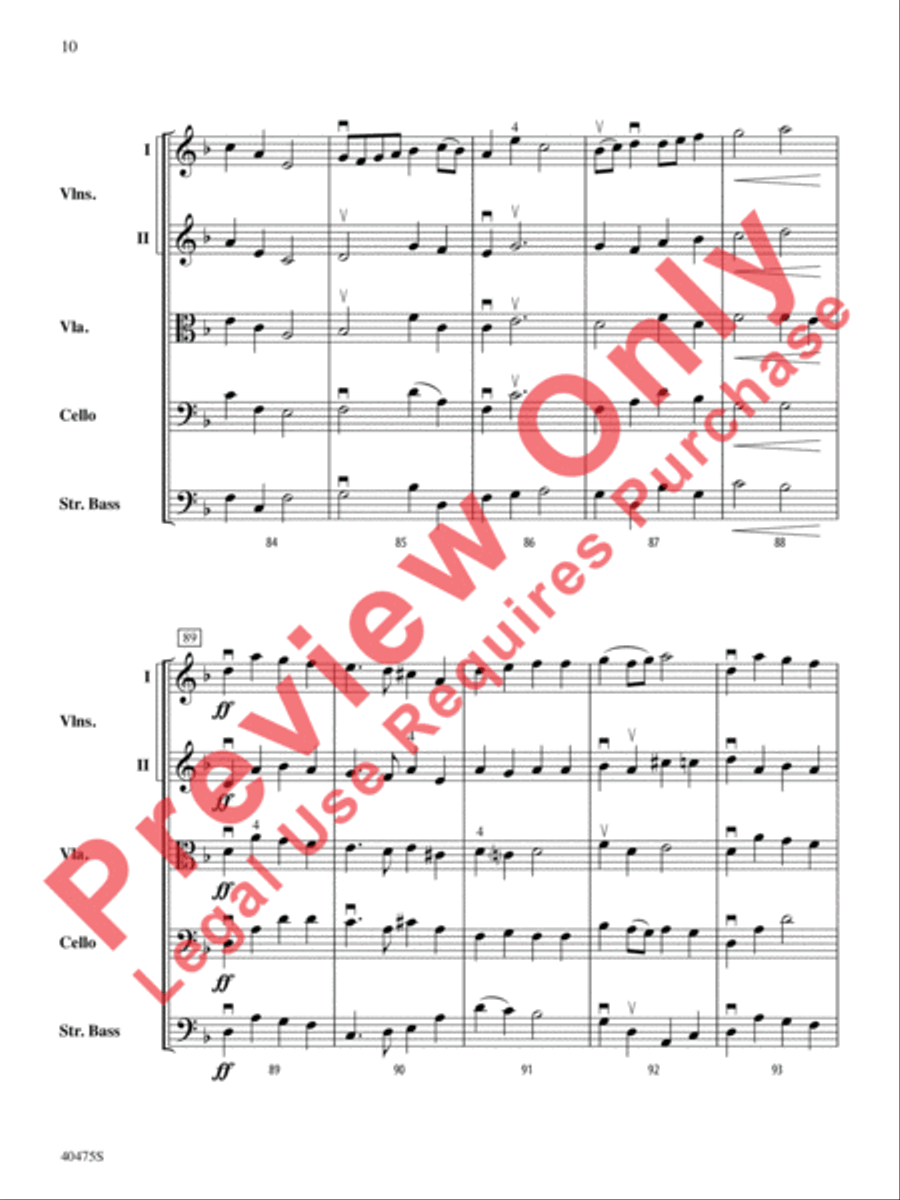 Dove's Vagary String Orchestra scores gallery preview page 11