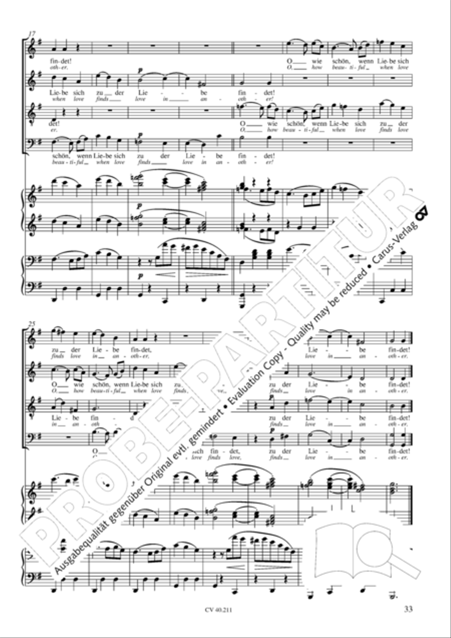 Liebeslieder-Walzer, Op. 52 Choir scores gallery preview page 34