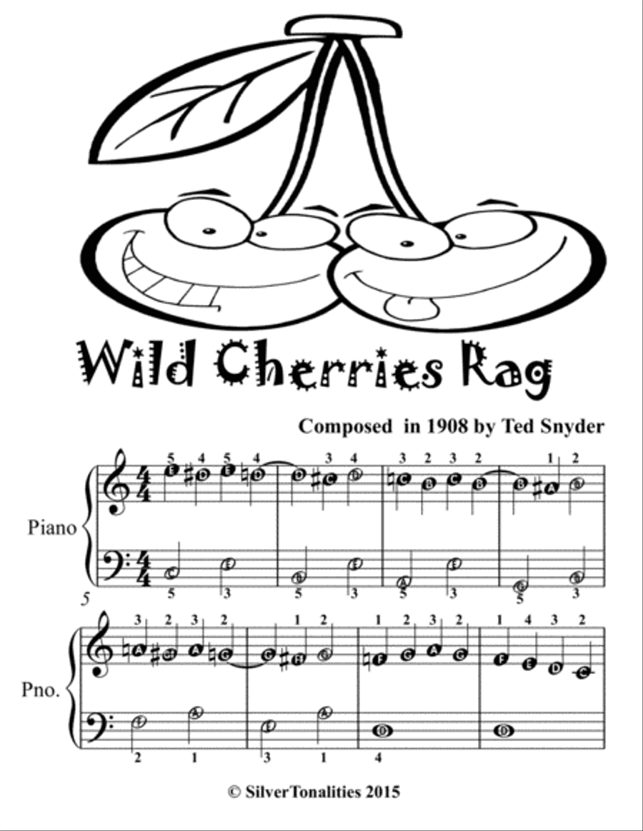 Wild Cherries Rag Easiest Piano Sheet Music 2nd Edition Easy Piano scores gallery preview page 2