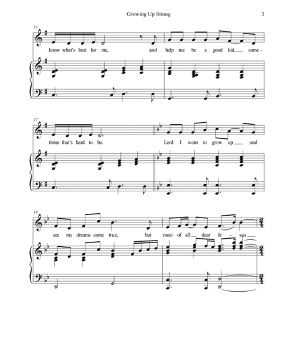 Growing Up Strong Growing Up Strong Unison Choir scores gallery preview page 4