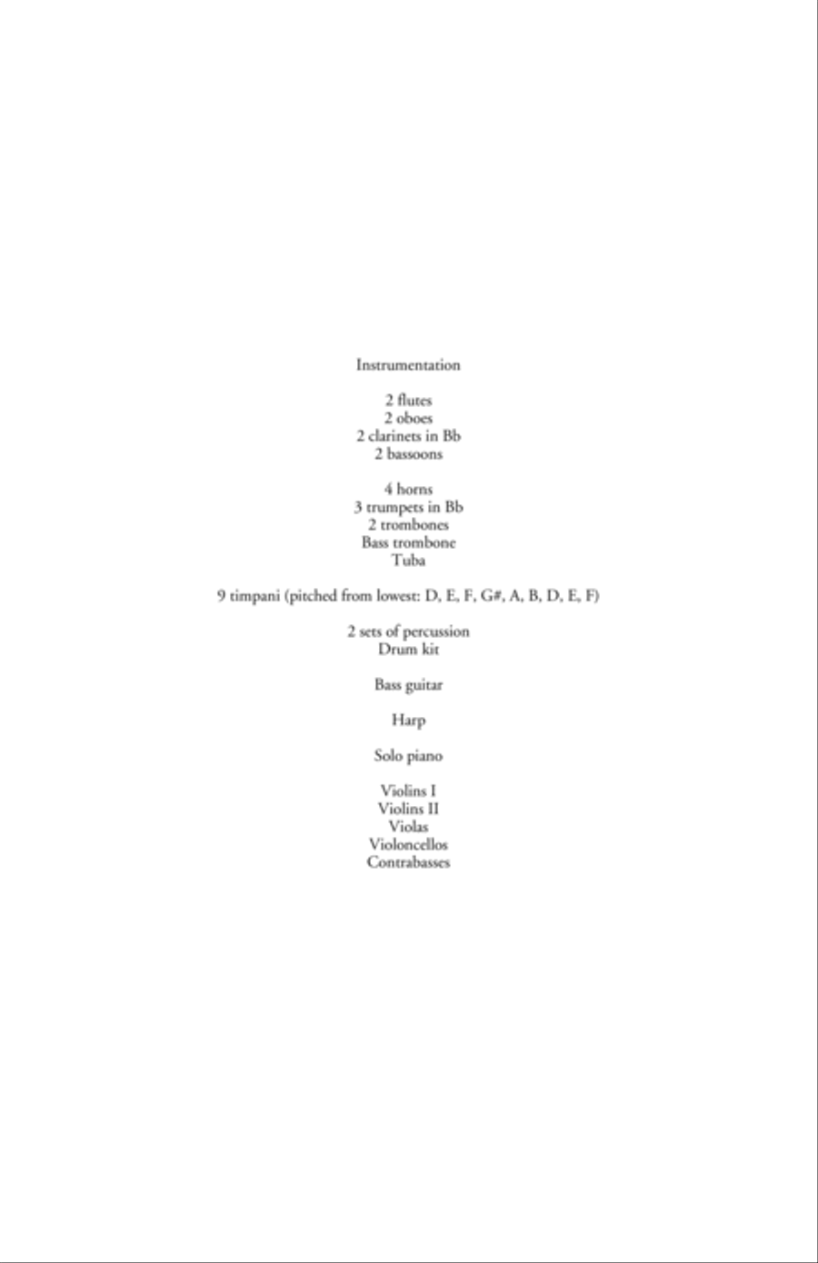 Concerto for Piano and Orchestra (2012-14) Full Orchestra scores gallery preview page 2