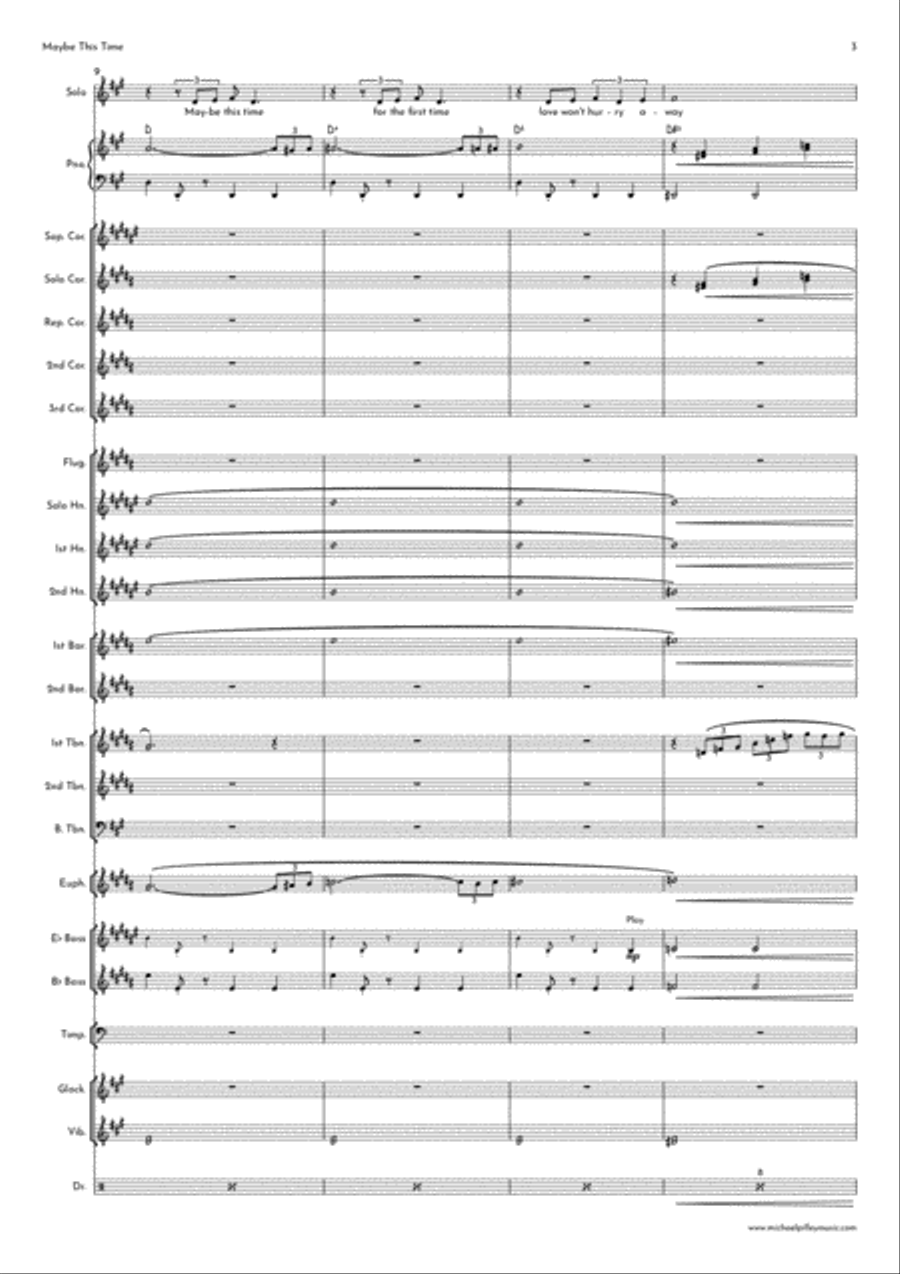 Maybe This Time Brass Band scores gallery preview page 4