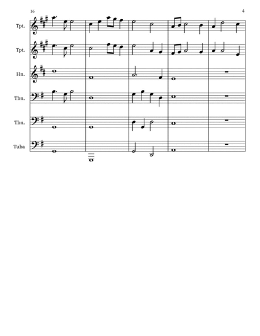 Nearer, My God to Thee Brass Band scores gallery preview page 4