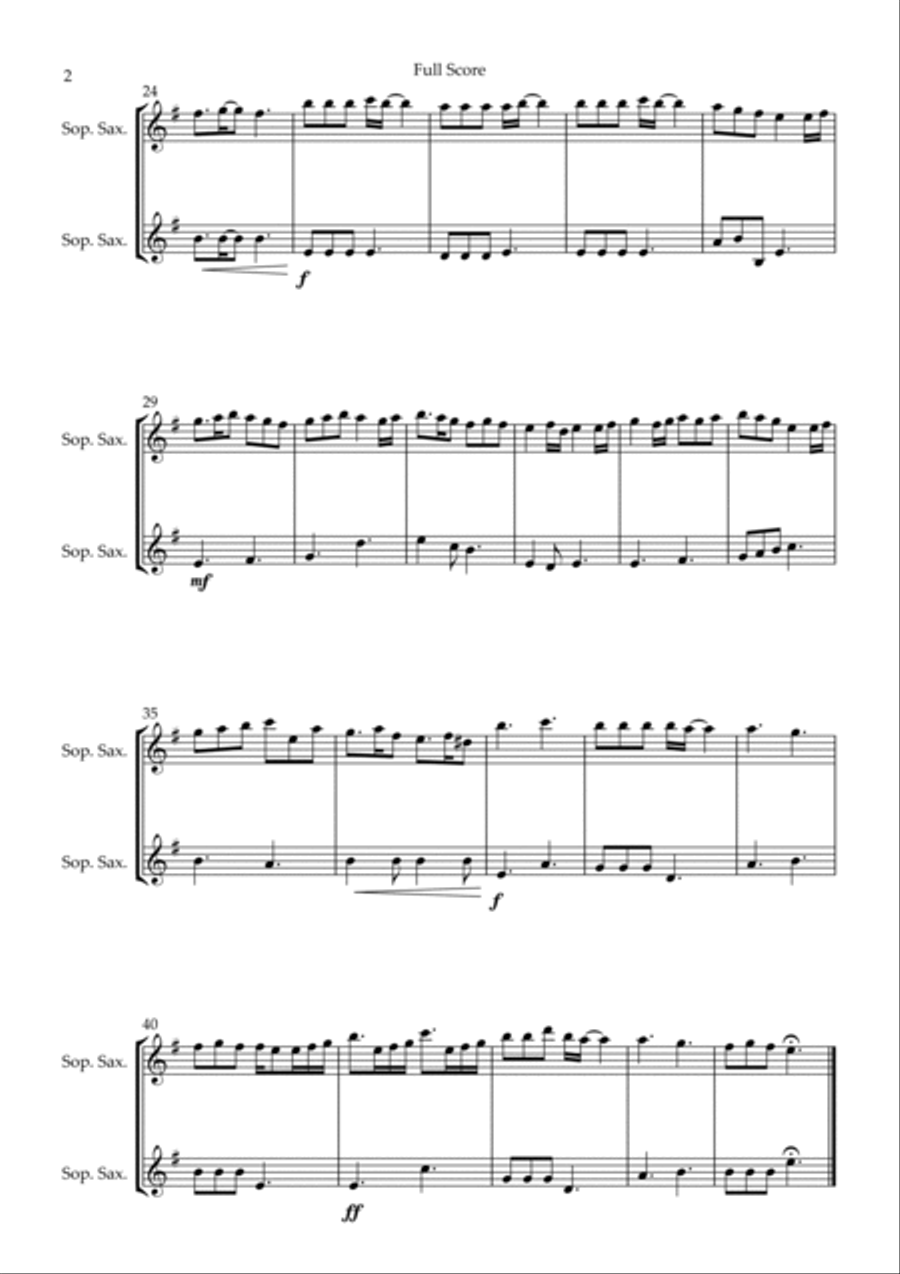 Pirates Of The Caribbean Woodwind Duet scores gallery preview page 2