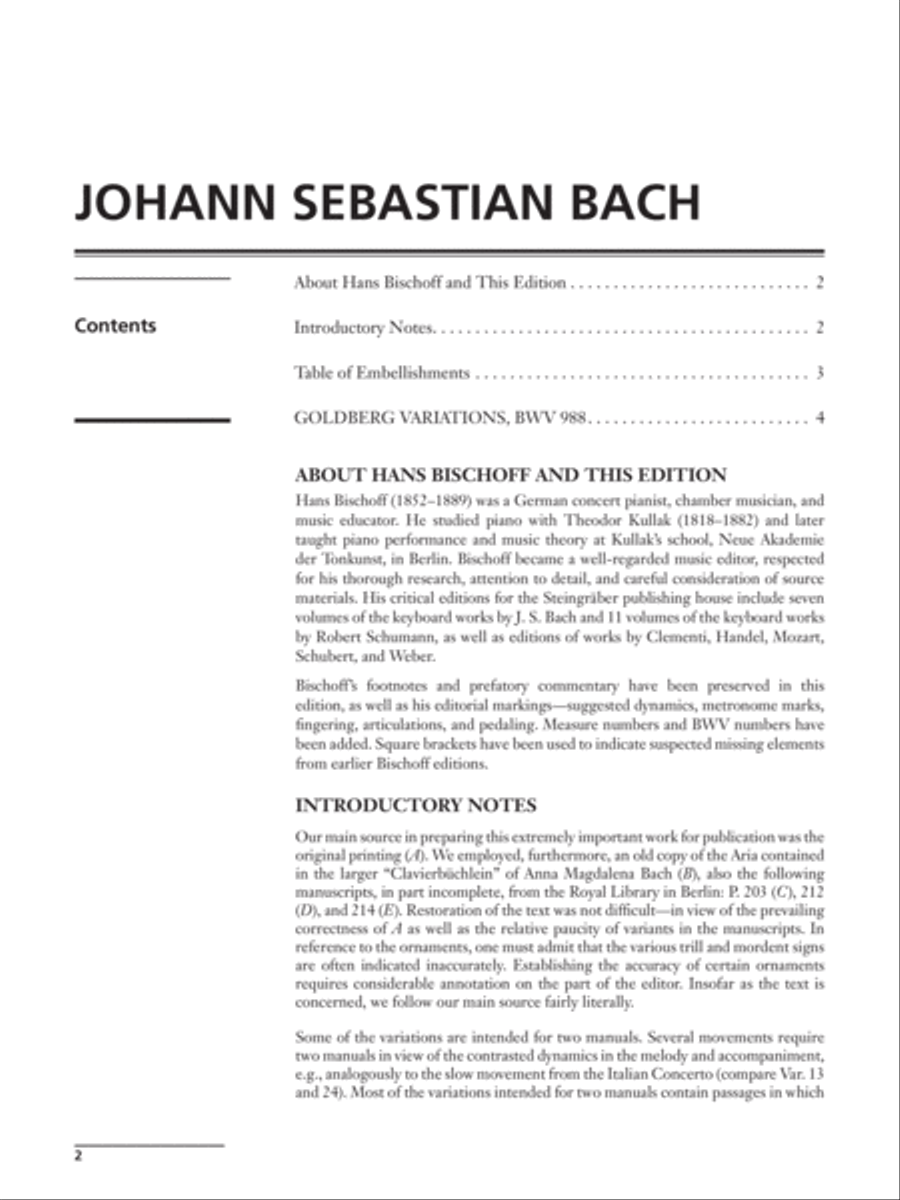 Bach -- Goldberg Variations, BWV 988 Small Ensemble scores gallery preview page 2