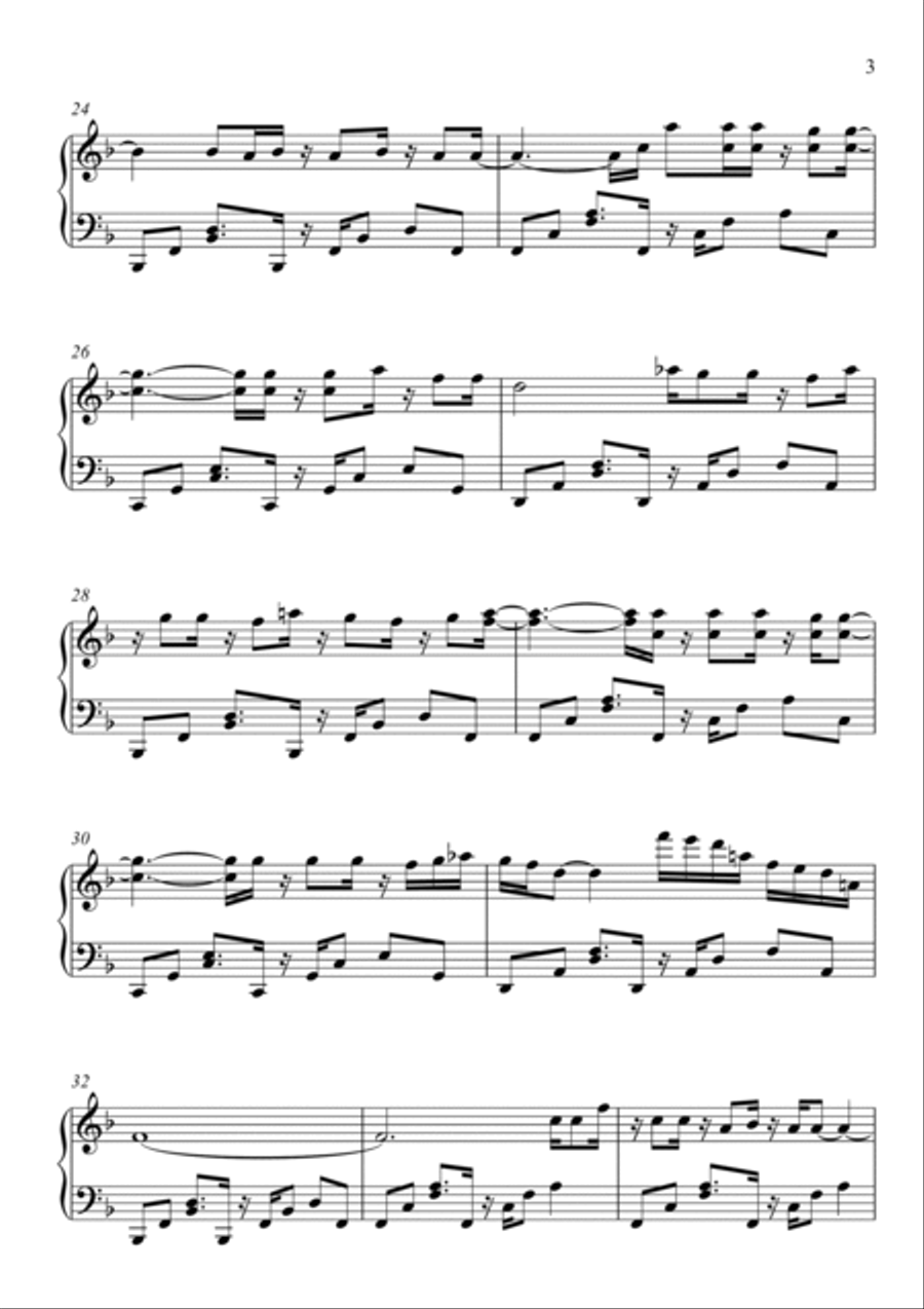 Torn Piano Solo scores gallery preview page 3