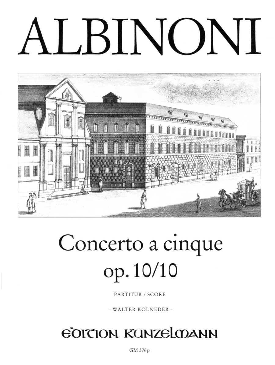 Concerto a cinque Op. 10/10 Violin scores gallery preview page 1