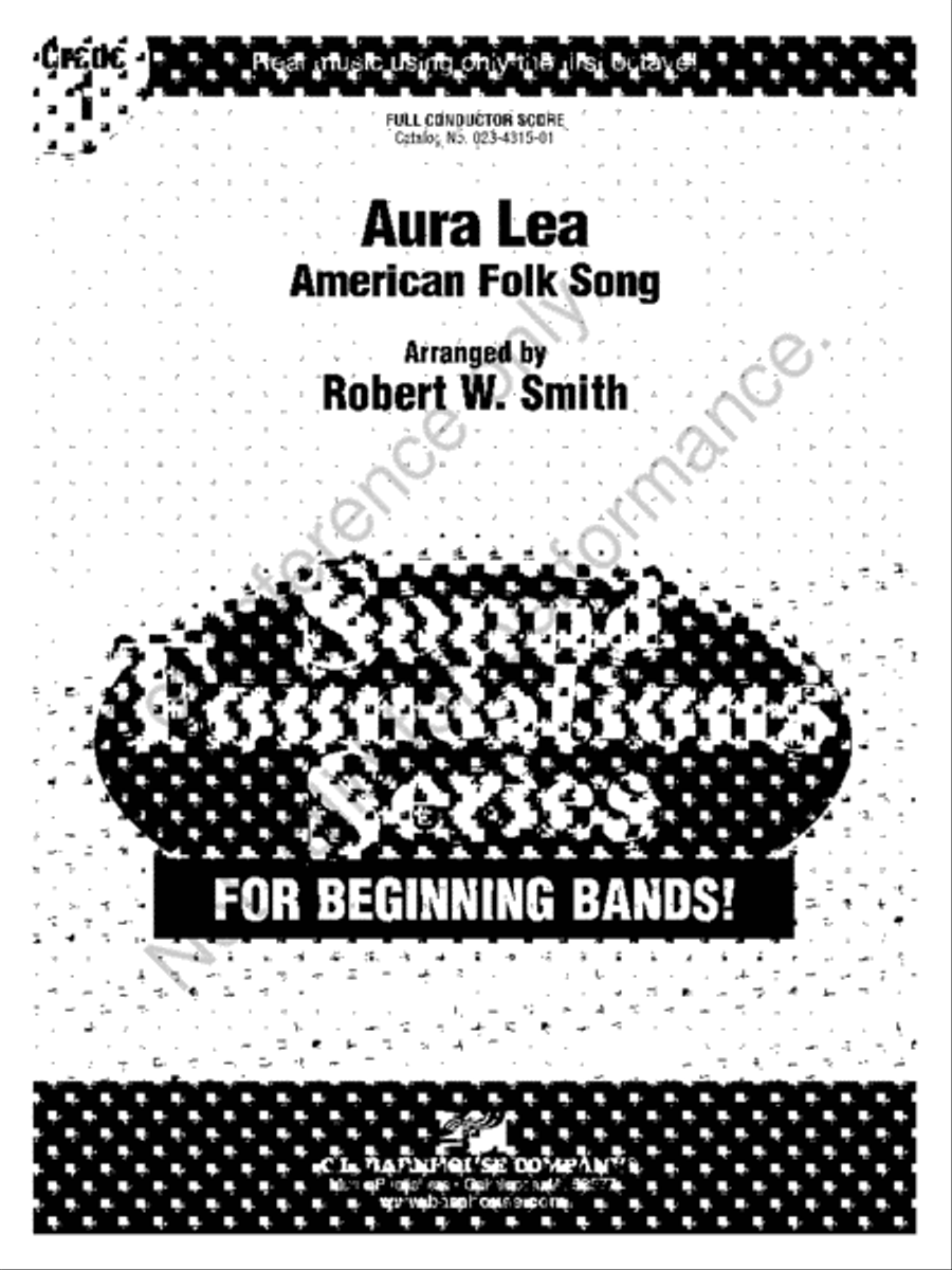Aura Lea Aura Lea Concert Band scores gallery preview page 2