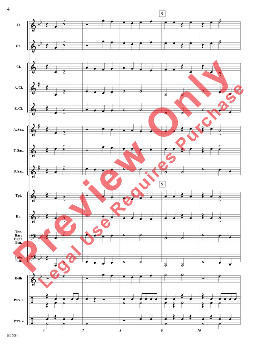 Rise of the Bladesmith Concert Band scores gallery preview page 5