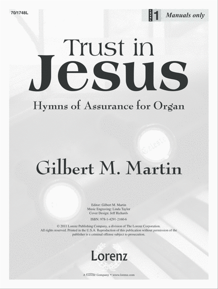 Trust in Jesus Trust in Jesus Organ scores gallery preview page 1