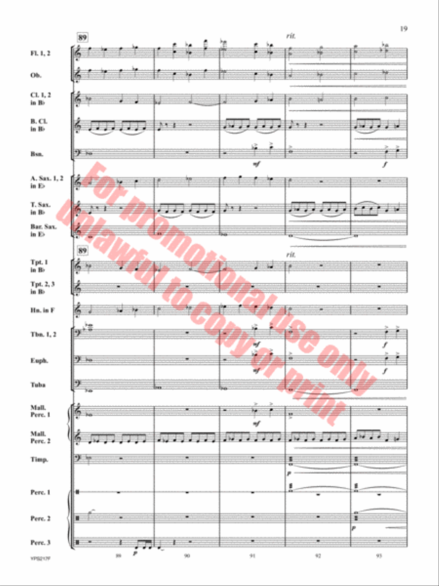 Hope Remains Within Concert Band scores gallery preview page 20