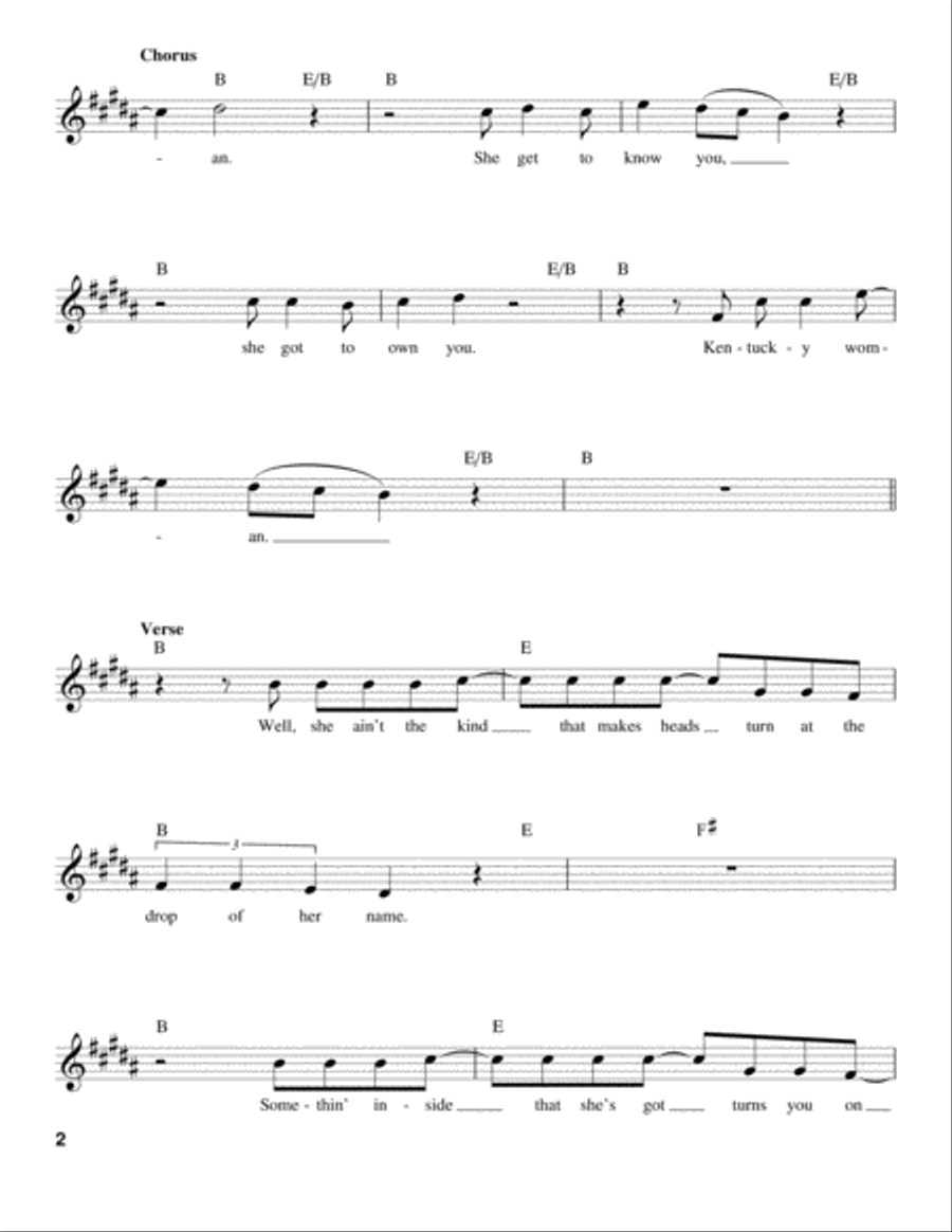 Kentucky Woman Voice scores gallery preview page 2