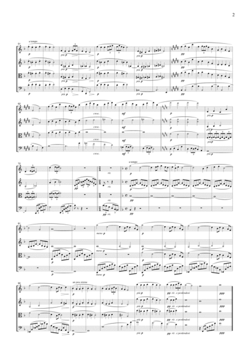 Debussy Revrie (Dreaming), for string quartet, CD003 image number null
