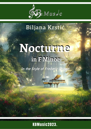Book cover for Nocturne in F Minor - In the Style of Frederic Chopin